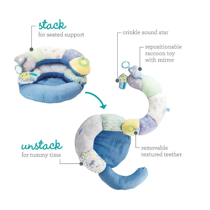 Infantino - 2-In-1 Tummy Time & Seated Support - Image 2