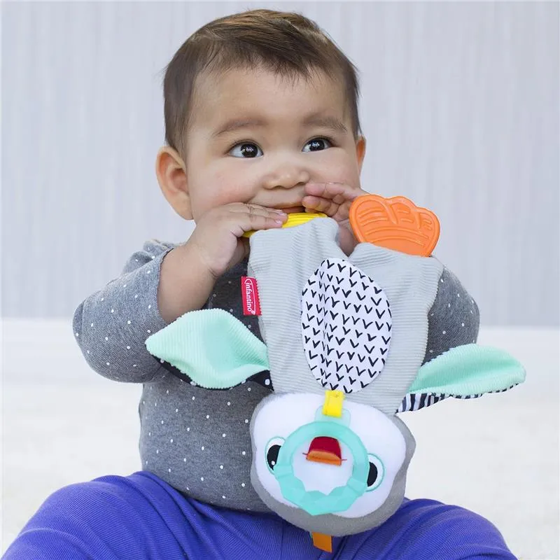 Infantino - Cuddly Teether, Penguin - Image 2