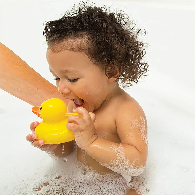 Infantino Duck House, Unisex Multicolor 4-Piece Bath Set - Image 3
