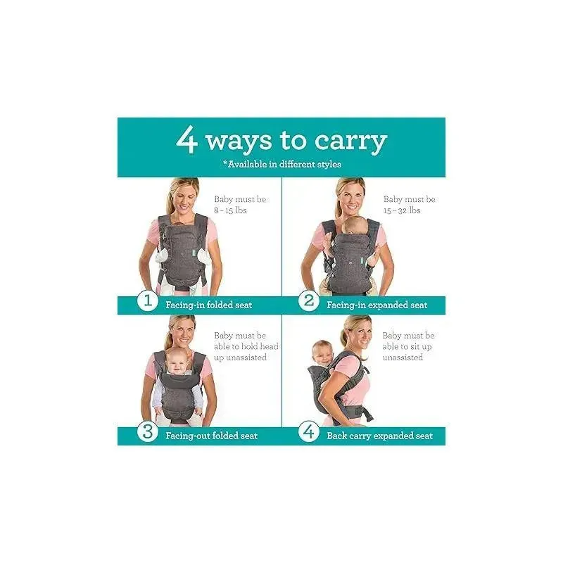 Infantino - Flip 4-In-1 Convertible Carrier & Crossbody Diaper Bag Set - Image 2