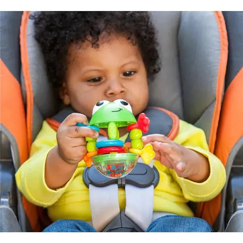 Infantino Flip Flop Frog Rattle, Multicolor - Image 3
