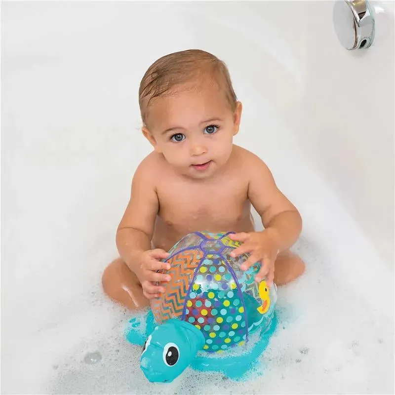 Infantino Inflatable Bubble Turtle, Blue - Image 2