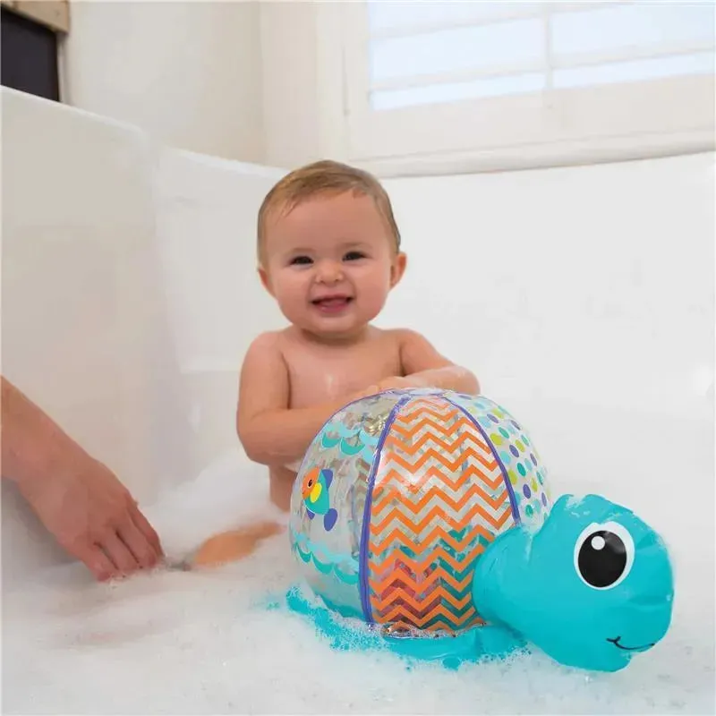 Infantino Inflatable Bubble Turtle, Blue - Image 3