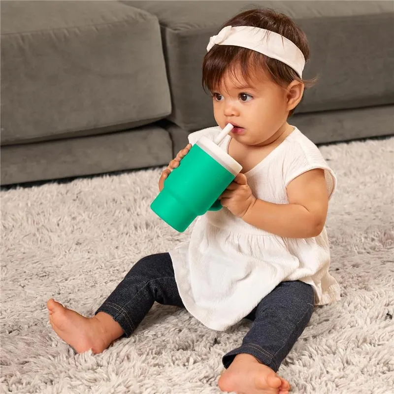 Infantino - My 1St Tumbler - Soft Silicone 9 Oz, Alpine - Image 4