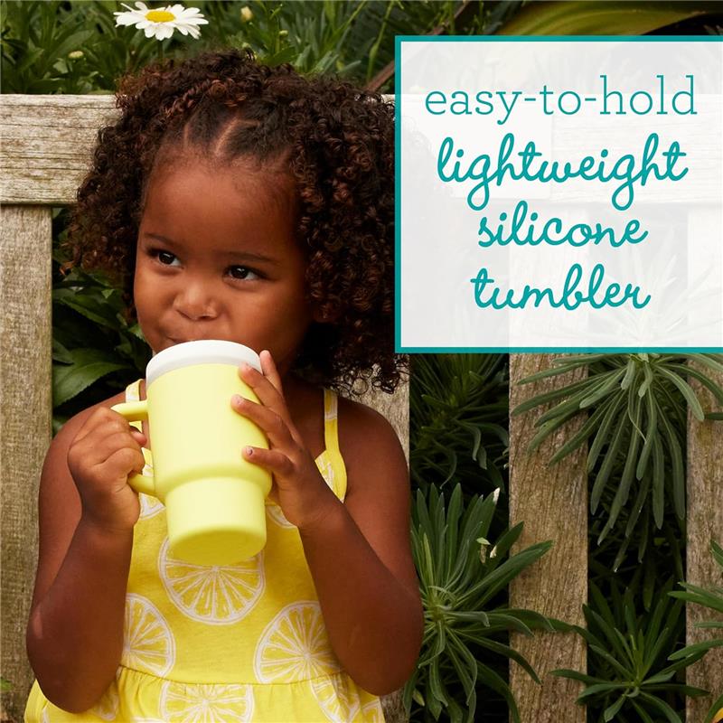 Infantino - My 1St Tumbler - Soft Silicone 9 Oz, Citrus - Image 5
