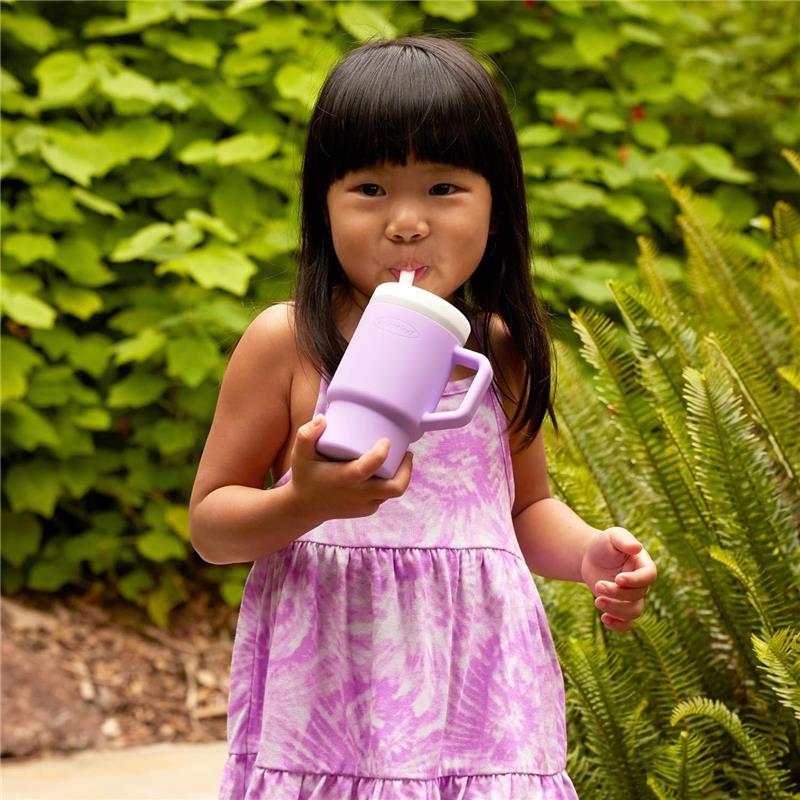 Infantino - My 1St Tumbler - Soft Silicone 9 Oz, Lilac - Image 7