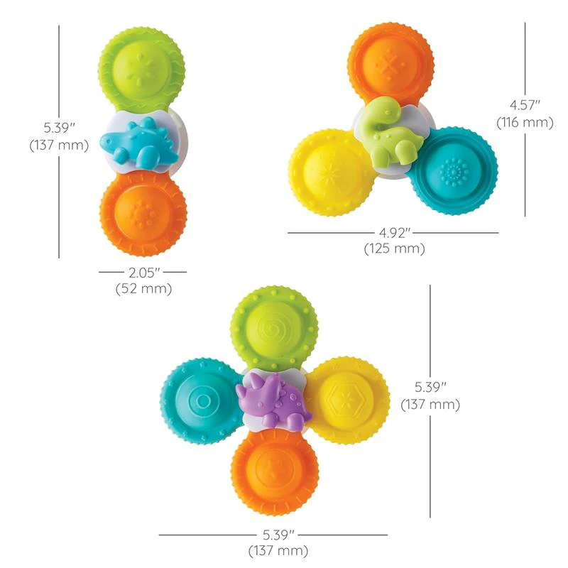 Infantino - Silicone Bath Pop Spinners - Image 3