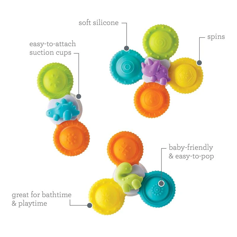 Infantino - Silicone Bath Pop Spinners - Image 4