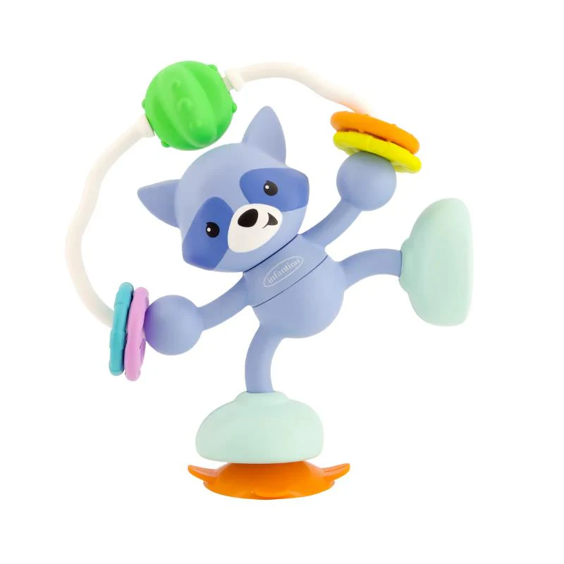 Infantino - Stick & Spin Pal, Raccoon