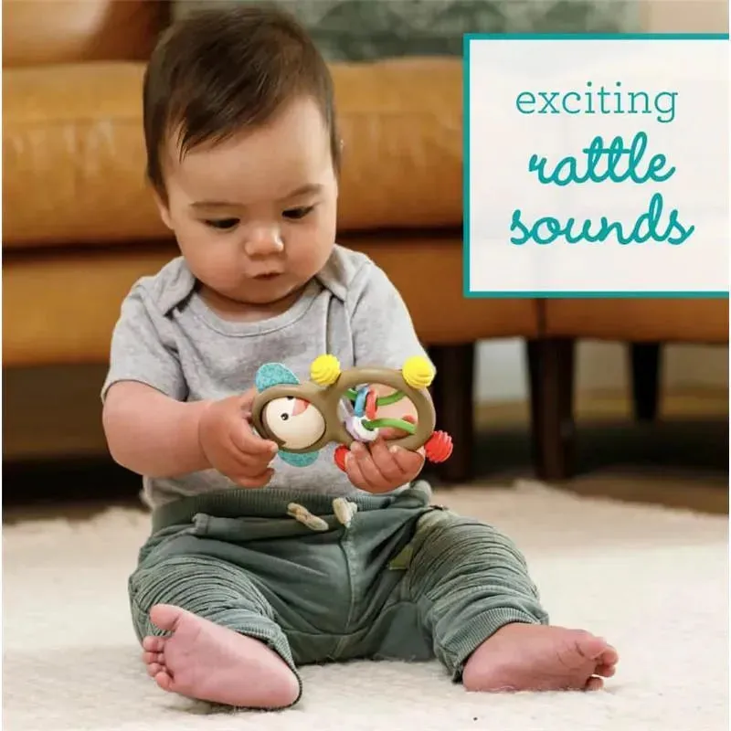Infantino - Wee Wild Ones - Busy Lil' Sensory Rattle, Monkey - Image 4