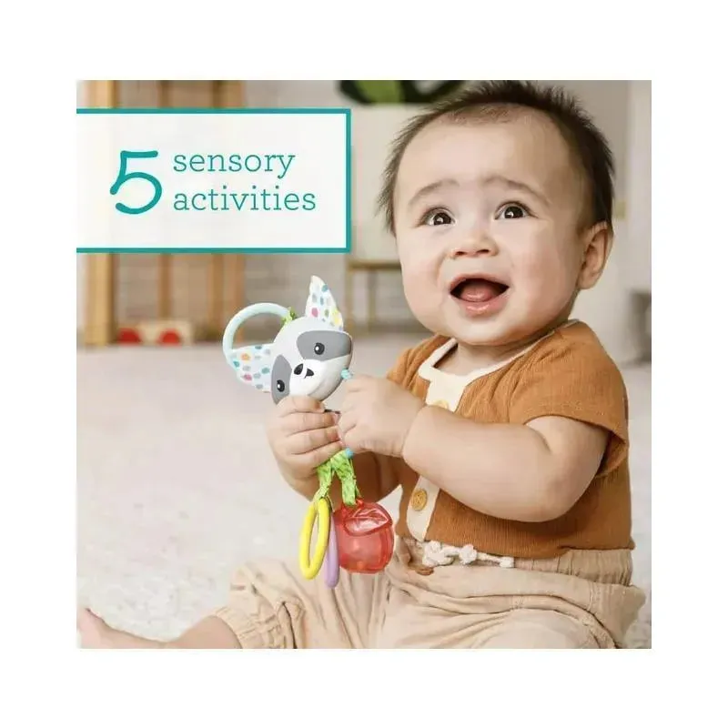 Infantino - Wee Wild Ones Jingle Charms Rattle, Raccoon - Image 2