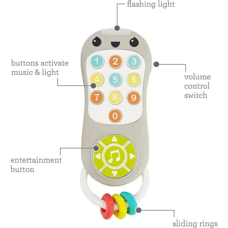 Infantino - Wee Wild Ones Music & Light Pretend Remote Control - Image 3
