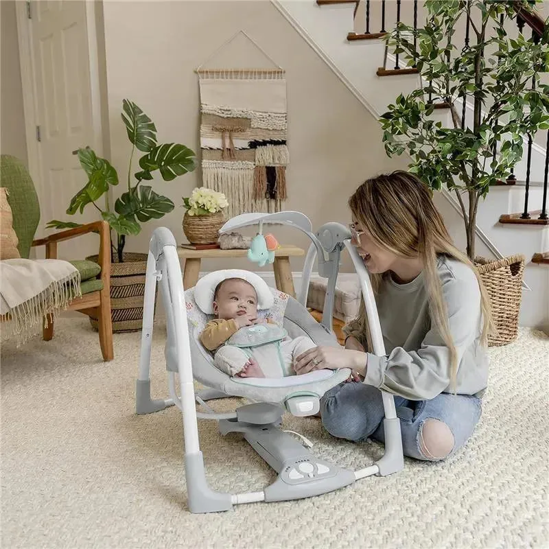 Ingenuity - ConvertMe 2-in-1 Compact Portable Automatic Baby Swing & Infant Seat, Wimberly - Image 3
