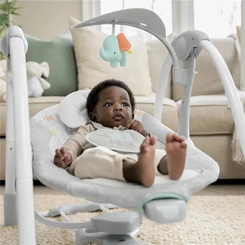 Ingenuity - ConvertMe 2-in-1 Compact Portable Automatic Baby Swing & Infant Seat, Wimberly - Image 9