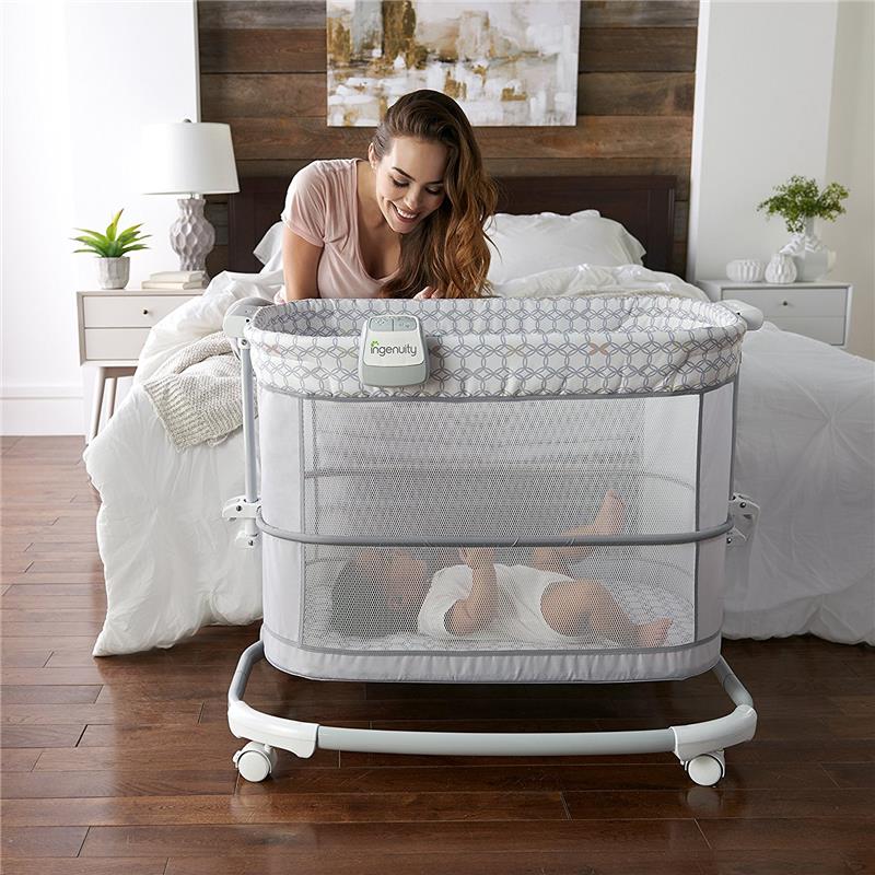 Ingenuity - Dream & Grow Bedside Baby Bassinet Adjustable Height Crib, Dalton - Image 2