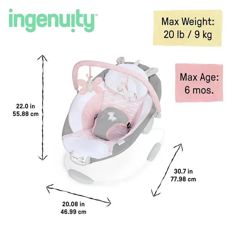 Ingenuity - Soothing Baby Bouncer Infant Seat with Vibrations - Image 3