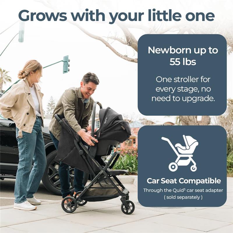Inglesina - Quid³ Compact Lightweight Stroller - Planet Green - Image 8