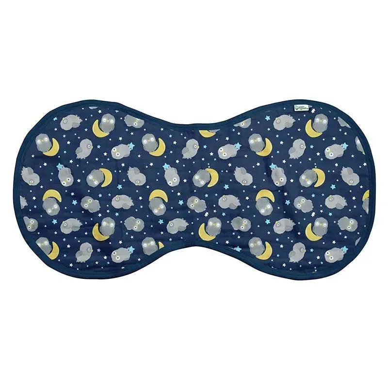 Iplay - 3Pk Muslin Burp Cloths, Blue Owl - Image 3