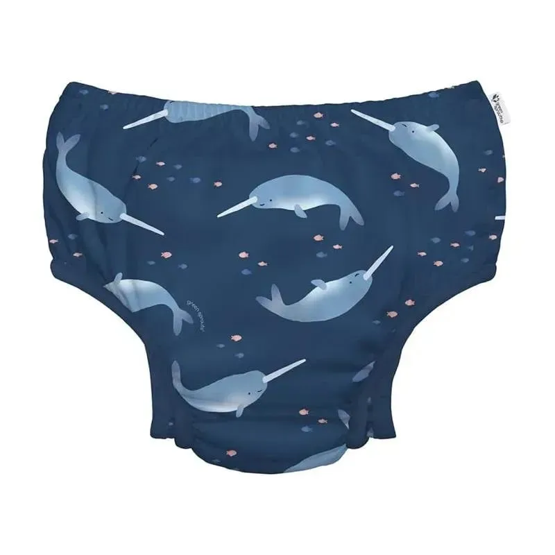 Iplay - Eco Snap Swim Diaper, Navy Narwhal