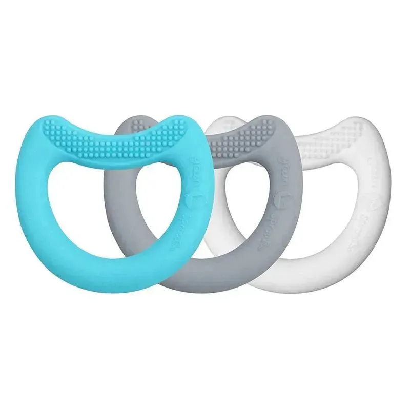 Iplay - First Teethers Made From Silicone (3Pk), Aqua Set 3 Mo+