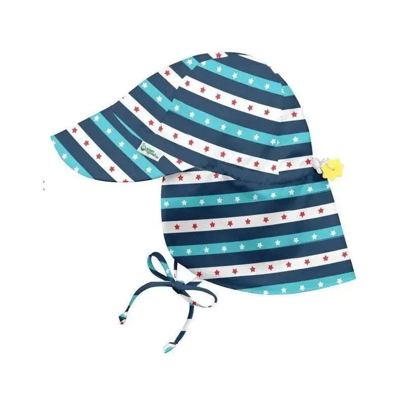 Iplay - Flap Sun Protection Hat, Navy Star Striped