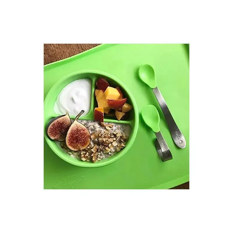 IPlay Learning Spoon Set - Aqua - Image 2