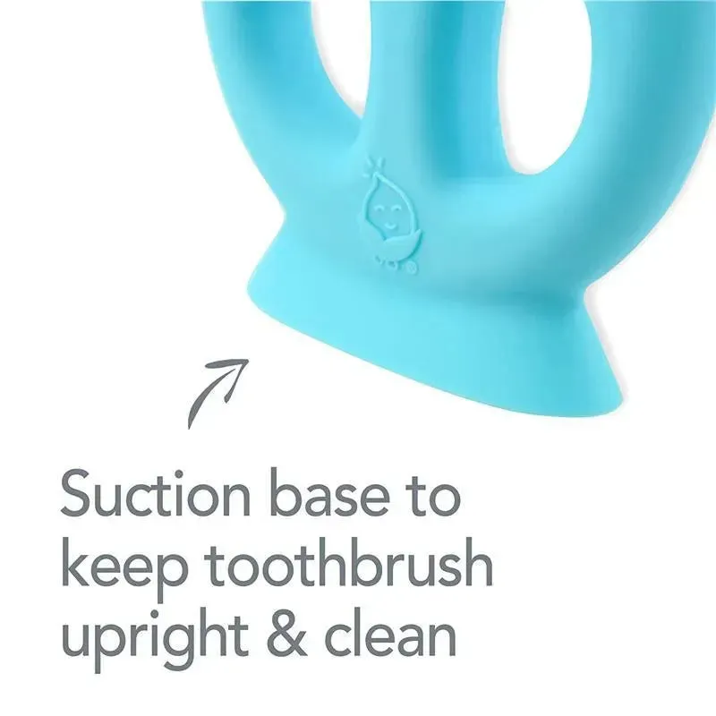 Iplay - Learning Toothbrush Made From Silicone, Aqua, 9/18M - Image 2