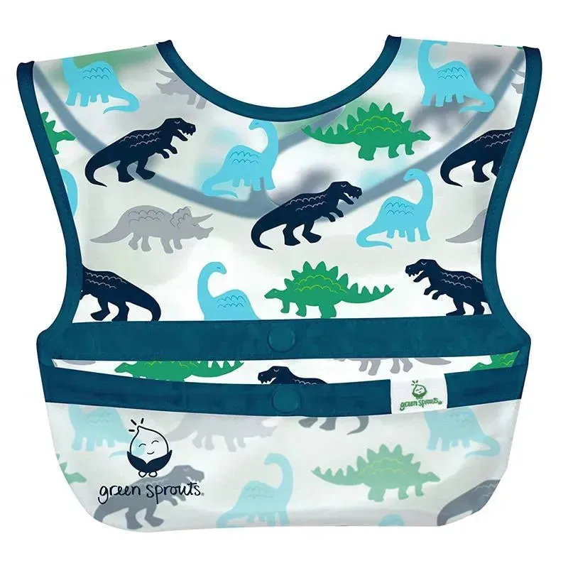 Iplay - Snap & Go Wipe-Off Bibs (3Pk), Blue Dinosaurs, 9-18 Months - Image 4