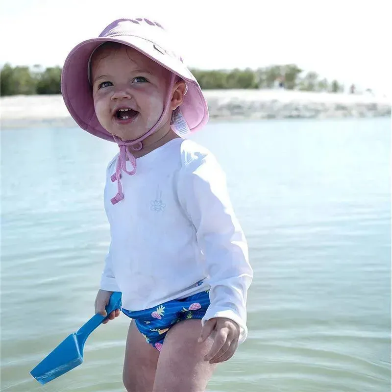 Iplay - Snap Reusable Absorbent Swimsuit Diaper, Blue Pineapple Stripe - Image 3