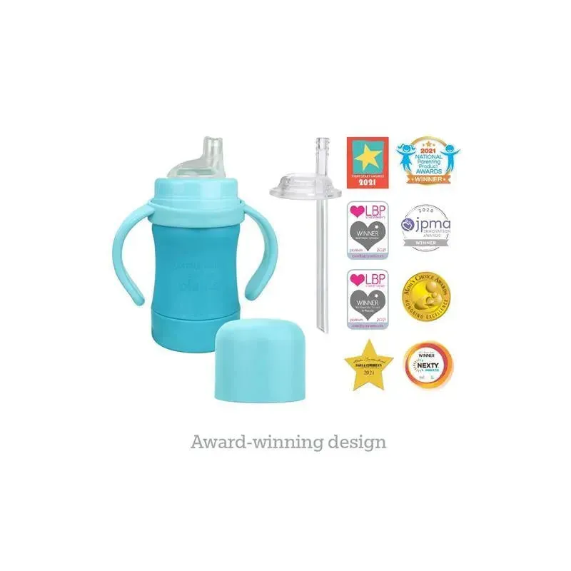 Iplay - Sprout Ware Sip & Straw Cup Made From Plants, Aqua, 6M - Image 5