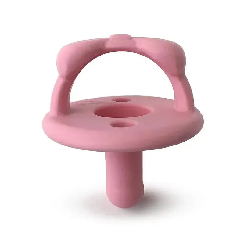 Itzy Ritzy - 2-Pack Silicone Pacifiers - Bow (Light Pink/Dark Pink) - Image 6