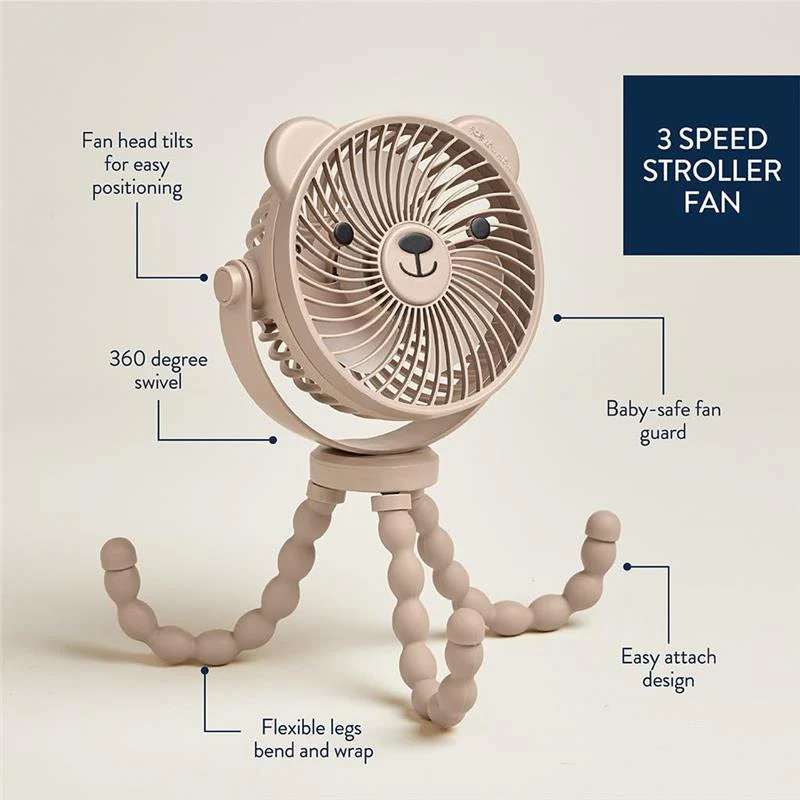 Itzy Ritzy - 3 Speed Stroller Fan Bear - Image 5