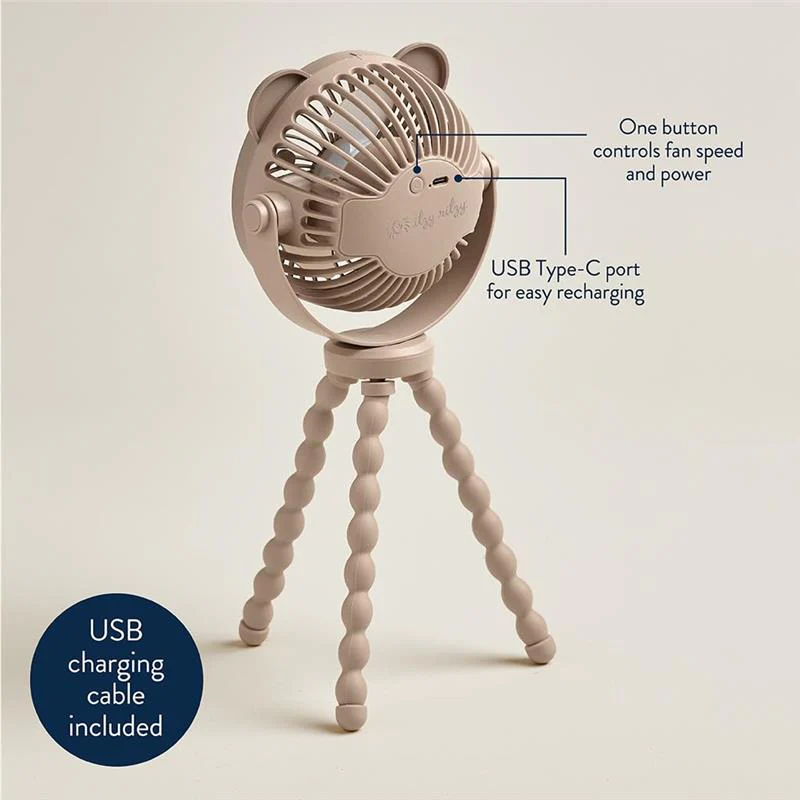 Itzy Ritzy - 3 Speed Stroller Fan Bear - Image 6