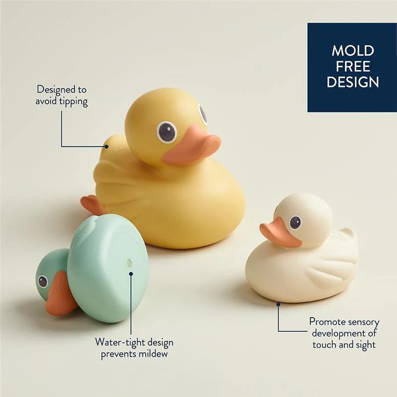 Itzy Ritzy - 3Pk Ducky Family Floating Bath Toys - Image 4