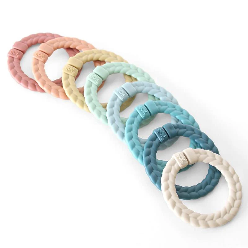 Itzy Ritzy - 8Pk Linking Ring Set Rainbow - Image 2