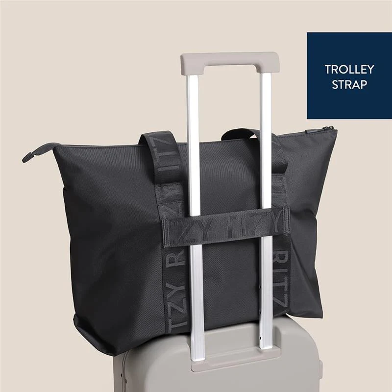 Itzy Ritzy - Belong All-In-Tote™ Multipurpose Weekender Tote, Black - Image 5