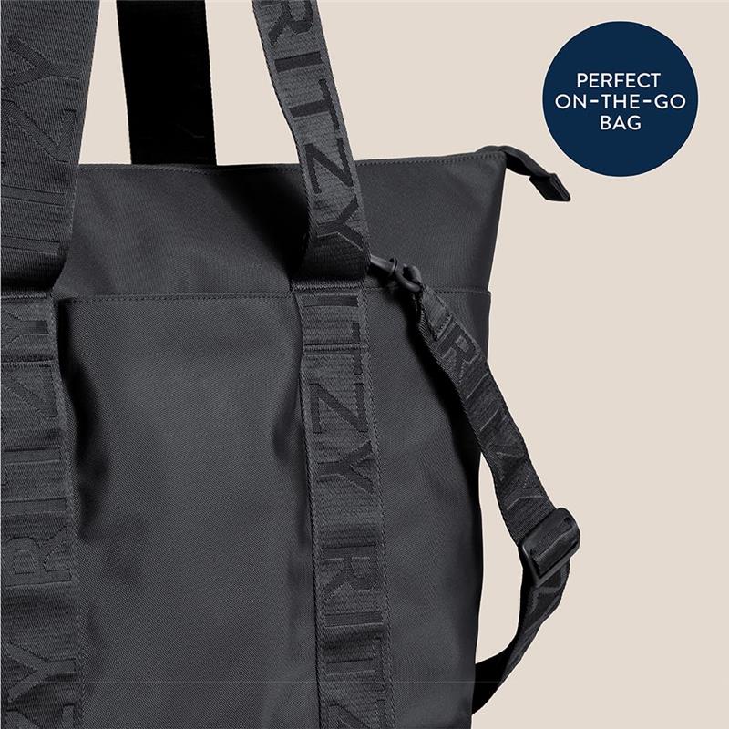 Itzy Ritzy - Belong All-In-Tote™ Multipurpose Weekender Tote, Black - Image 7