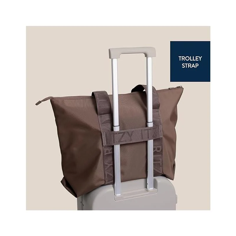Itzy Ritzy - Belong All-In-Tote, Multipurpose Weekender Tote, Mocha - Image 4