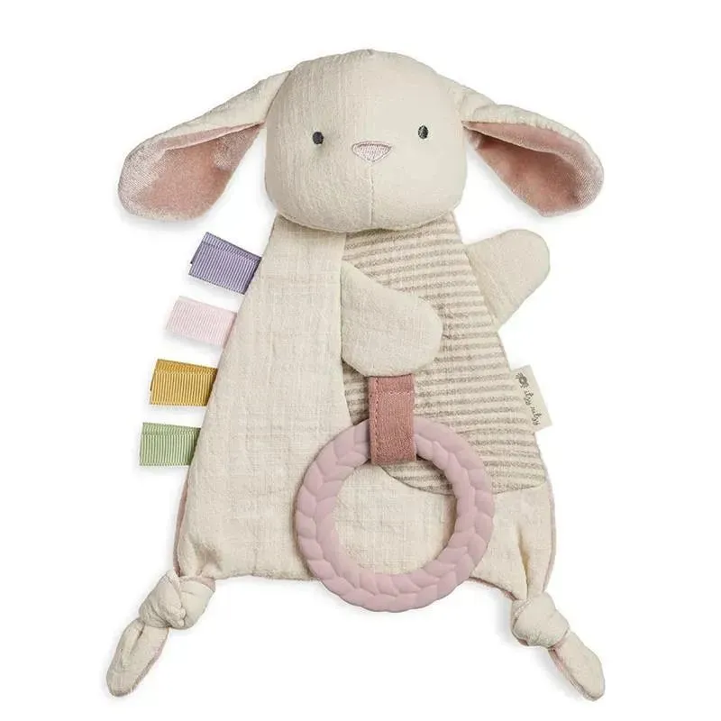 Itzy Ritzy - Bitzy Crinkle Sensory Crinkle Toy with Teether, Bunny