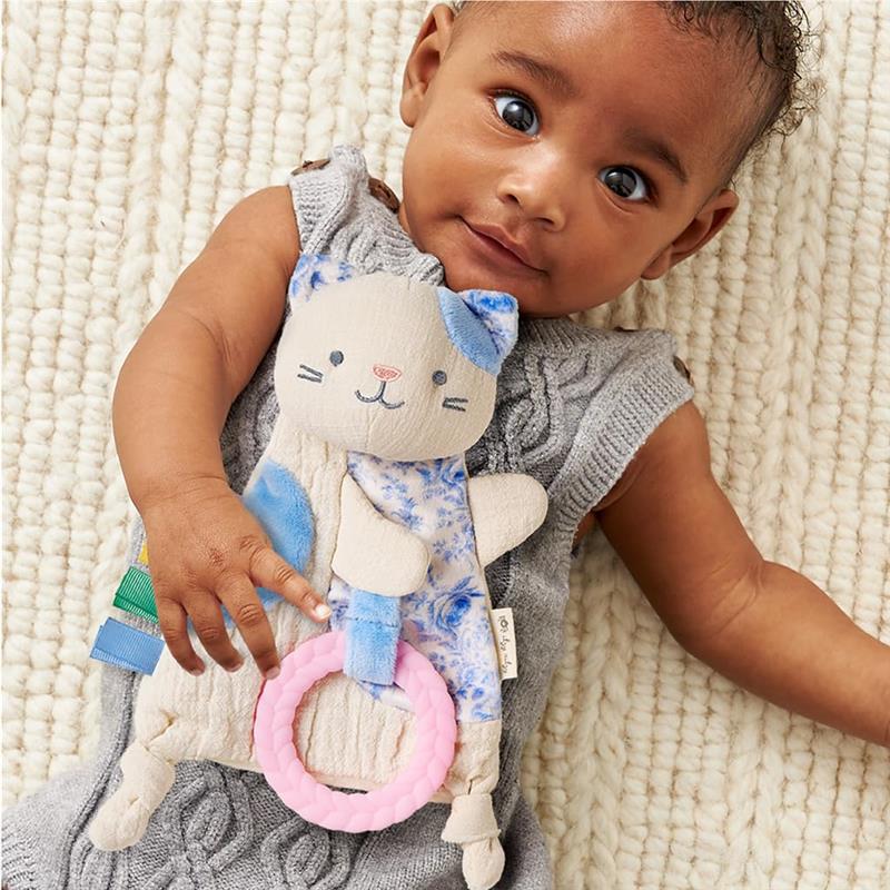 Itzy Ritzy - Bitzy Crinkle Sensory Toy Kitty with Crinkle Sound for Babies & Toddlers, Kitty - Image 2