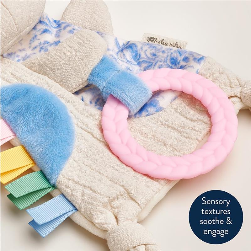 Itzy Ritzy - Bitzy Crinkle Sensory Toy Kitty with Crinkle Sound for Babies & Toddlers, Kitty - Image 4