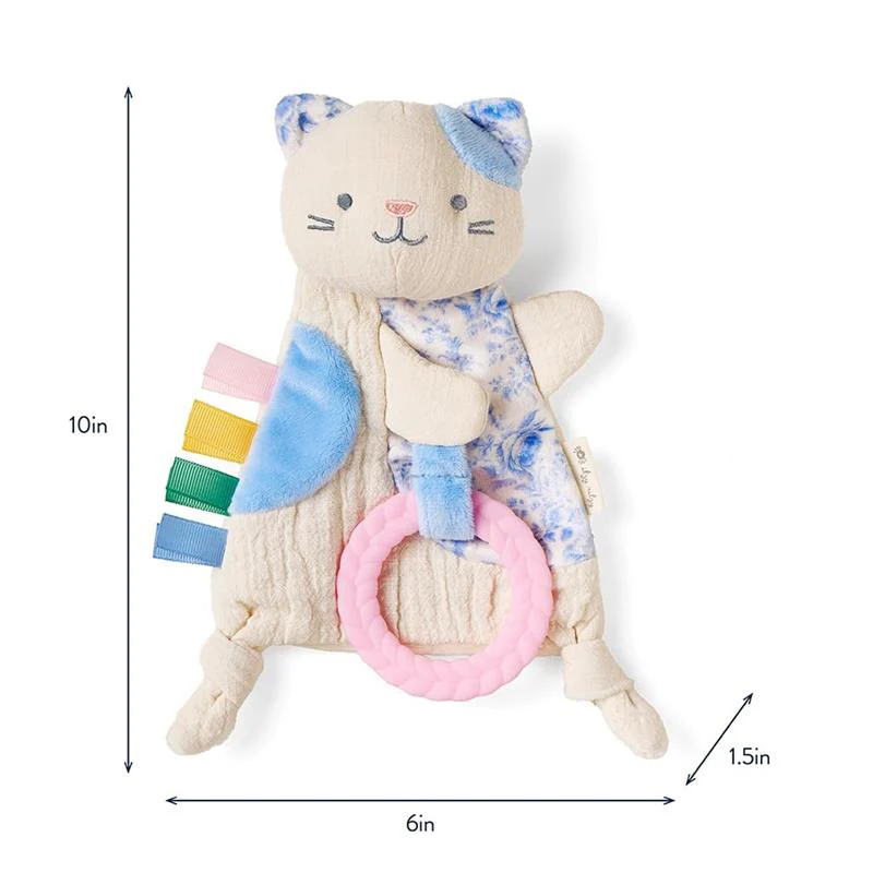 Itzy Ritzy - Bitzy Crinkle Sensory Toy Kitty with Crinkle Sound for Babies & Toddlers, Kitty - Image 6