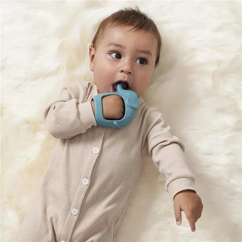 Itzy Ritzy - Bitzy Grip Silicone Developmental Teether with Easy-to-Hold Hand Grip, Elephant - Image 5
