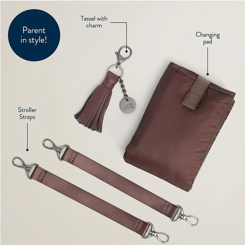 Itzy Ritzy - Boss Tote™ Diaper Bag With Changing Pad Espresso - Image 8