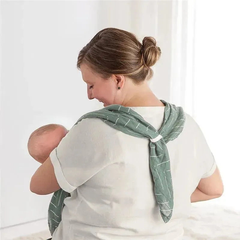 Itzy Ritzy - Breastfeeding Boss Multi-Use Cover, Sage - Image 4