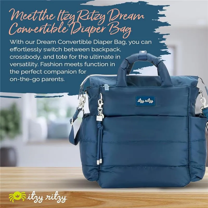Itzy Ritzy - Dream Convertible Sapphire Starlight Diaper Bag - Image 9