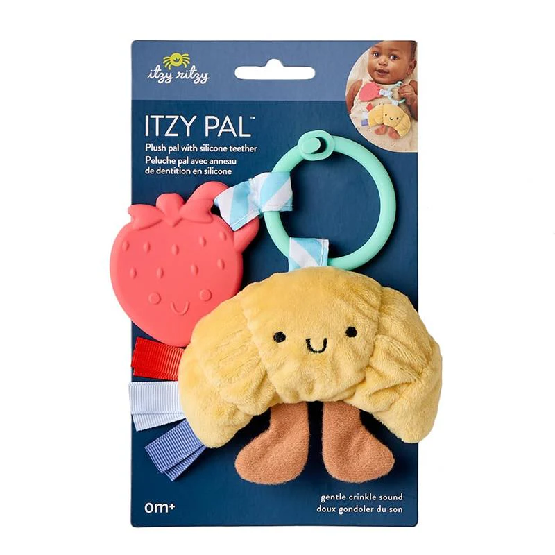 Itzy Ritzy - Infant Toy & Teether Itzy Pal Baby Teething Toy Includes Lovey, Croissant - Image 7