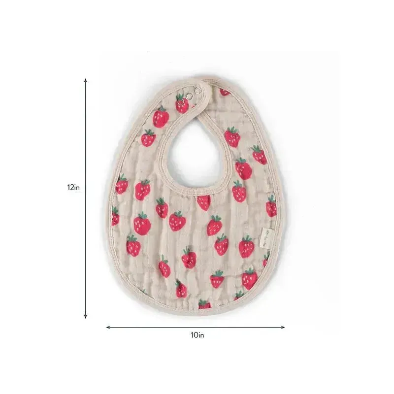 Itzy Ritzy - Itzy Bibs™, Strawberries + Cream - Image 5