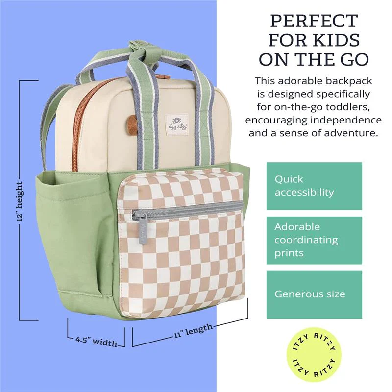 Itzy Ritzy Itzy Bitzy Bag™ Toddler Daycare Backpack, Check Yes! - Image 4