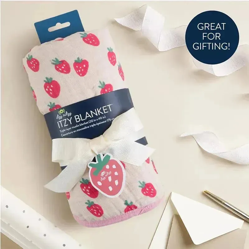 Itzy Ritzy - Itzy Blanket™, Strawberries + Cream - Image 2